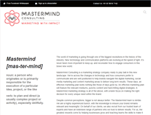 Tablet Screenshot of mastermindconsulting.com.au